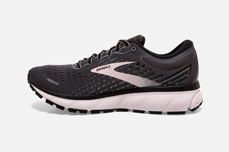 Ghost 13 Road Brooks Running Shoes NZ Womens - Black/Pink - LMRKNT-385